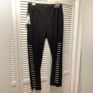 Black pants with silver sequins